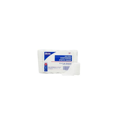 Bandage 2"x4.1yd Conforming Gauze White LF Non-Sterile 12/Bg, 8 BG/CA - Surgical Supplies NY